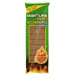 Diavoline Tavolette Accendifuoco Ecologico Tabs 24pz