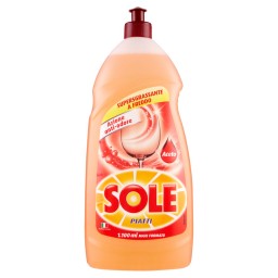 Sole Detersivo Per Piatti A Mano - 1100ml - Aceto Anti-odore