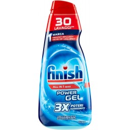 Finish Power Gel Detersivo Lavastoviglie - 600ml 30 Lavaggi - Fresh