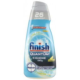 Finish Quantum +igiene Gel Detersivo Lavastoviglie 560ml 26 Lavaggi - Lemon