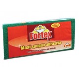 Fortex 3 Maxi Spugne In Cellulosa Con Fibra Abrasiva Verde
