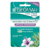 Geomar Maschera Viso - 2 X 7.5ml - Anti-age Rassodante Ambra Oceanica Ibisco