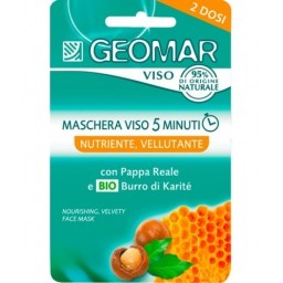 Geomar Maschera Viso - 2 X 7.5ml - Nutriente Vellutante Pappa Reale E Karite