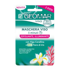 Geomar Maschera Viso - 2 X 7.5ml - Esfoliante Illuminante Alga Corallina