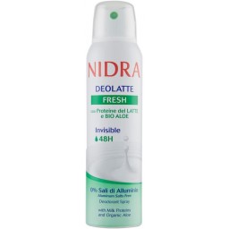 Nidra Deodorante Spray - 150ml - Fresh Con Proteine Del Latte E Bio Aloe
