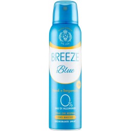 Breeze Deodorante Spray - 150ml - Blue - Neroli E Bergamotto - Zero Macchie