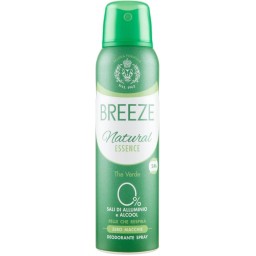 Breeze Deodorante Spray - 150ml - Natural Essence - The Verde - Zero Macchie