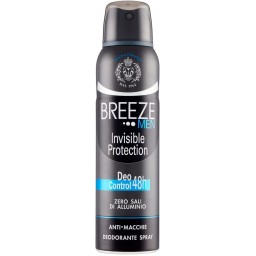 Breeze Deodorante Spray - 150ml - Men Invisible Protection - Anti Macchie