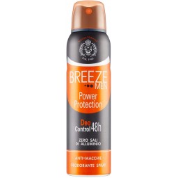 Breeze Deodorante Spray - 150ml - Men Power Protection - 48h - Anti-macchie