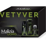 Malizia Vetyver - Docciashampoo 250ml - Deo Spray 175ml - Schiuma Barba 50ml