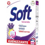 Soft Detersivo Lavatrice In Polvere Fusto 105 Misurini - Lavanda