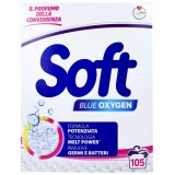Soft Detersivo Lavatrice In Polvere Fusto 105 Misurini - Classico Oxy Blue