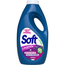 Soft Detersivo Lavatrice Liquido 50 Lavaggi - 2250ml - Lavanda