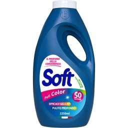 Soft Detersivo Lavatrice Liquido 50 Lavaggi - 2250ml - Full Color