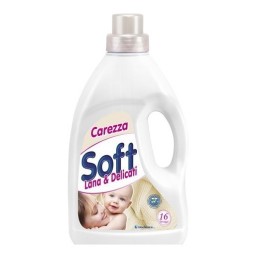 Soft Detersivo Liquido Per Capi Delicati 1 Litro - 16 Lavaggi - Baby Carezza