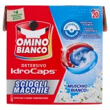 Omino Bianco Idrocaps Detersivo Lavatrice - 20 Caps - Muschio Bianco