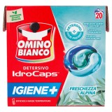 Omino Bianco Idrocaps Detersivo Lavatrice - 20 Caps - Freschezza Alpina