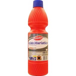 Lindor Acido Muriatico - 1 Litro - Disincrostante Per Wc E Superfici