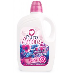 Puro Amore Ammorbidente Concentrato - 60 Lavaggi - 3 Litri - Rosa