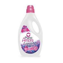 Puro Amore Detersivo Liquido Lavatrice 45 Lavaggi 2025ml - Igienizzante Rosa