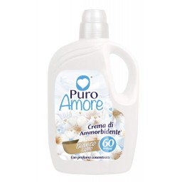 Puro Amore Ammorbidente Concentrato - 60 Lavaggi - 3 Litri - Bianco Latte