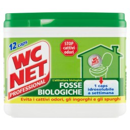Wc Net Fosse Biologiche - 12 Caps - Evita Cattivi Odori Ingorghi E Spurghi
