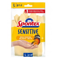 Spontex Guanti In Gomma Multiuso - Effetto Seta - Taglia L Grande 8.5