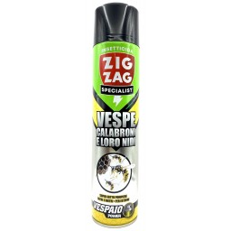Zig Zag Vespaio Power Insetticida Vespe Calabroni E Loro Nidi - 600ml