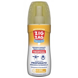 Zig Zag Insetti-via Tropical Antizanzare E Zecche Vapo 100ml - Geranio
