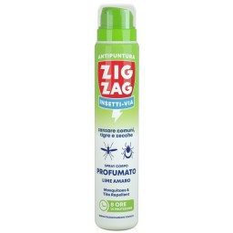 Zig Zag Insetti-via Antipuntura Zanzare E Zecche 100ml - Lime Amaro