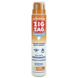 Zig Zag Insetti-via Antipuntura Zanzare E Zecche 100ml - Sandalo E Magnolia
