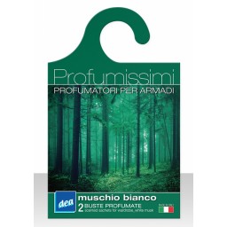 Dea Profumissimi - Gruccia 2 Buste Profumate Per Armadi - Muschio Bianco