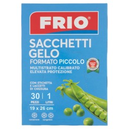 Frio Sacchi Gelo Formato Piccolo - 1 Litro - 19x26cm - 30 Pezzi