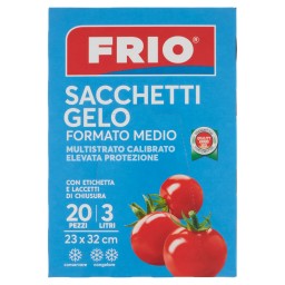 Frio Sacchi Gelo Formato Medio - 3 Litri - 23x32cm - 20 Pezzi