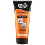 Sauber Men Shower Gel Active Odour Control - 200ml - 3in1 Corpo Viso Intimo