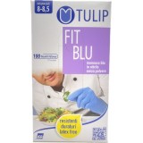 Tulip 100 Guanti Monouso In Nitrile Blu Non Talcati - Taglia L Grande