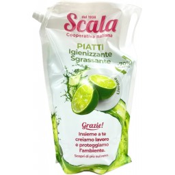 Scala Detersivo Liquido Per Piatti A Mano - Ecoricarica Da 2 Litri - Limone