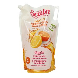 Scala Detersivo Liquido Per Piatti A Mano - Ecoricarica Da 2 Litri - Agrumi