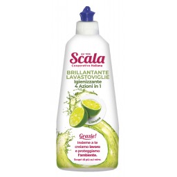 Scala Brillantante Per Lavastoviglie 500ml - Igienizzante 4in1 - Limone
