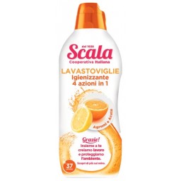 Scala Detersivo Gel Per Lavastoviglie - 37 Lavaggi 750ml - Agrumi E Aceto