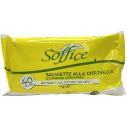 Soffice Salviettine Con Citronella - 40 Pezzi - Anti Zanzare