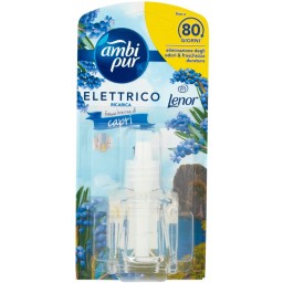 Ambipur Deodorante Ambienti Elettrico - 20ml 80 Giorni - Ricarica - Capri