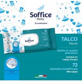 Soffice Salviettine Imbevute - 72 Pezzi - Apertura Pop-up - Classiche