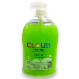 Cloud Sapone Liquido - 1 Litro - Con Erogatore - Muschio Bianco