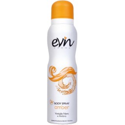Evin Deodorante Spray - 100ml - Amber - Vaniglia Nera E Ambra