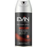 Evin Deodorante Spray Uomo 150ml - Mercury Mandarino Verde E Legno D'agrumi