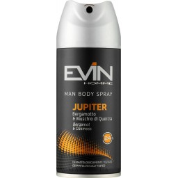 Evin Deodorante Spray Uomo - 150ml - Jupiter Bergamotto E Muschio Di Quercia