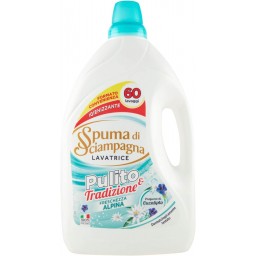 Spuma Di Sciampagna Detersivo Lavatrice - 60 Lavaggi - 3l - Brezza Alpina