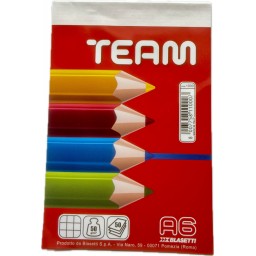 Blocco Appunti - Block Notes - A6 10x15cm - A Quadretti 5mm - 50 Fogli