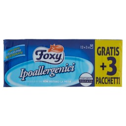Foxy Fazzolettini Di Carta Da Naso - 15 Pacchetti Da 9 Pezzi